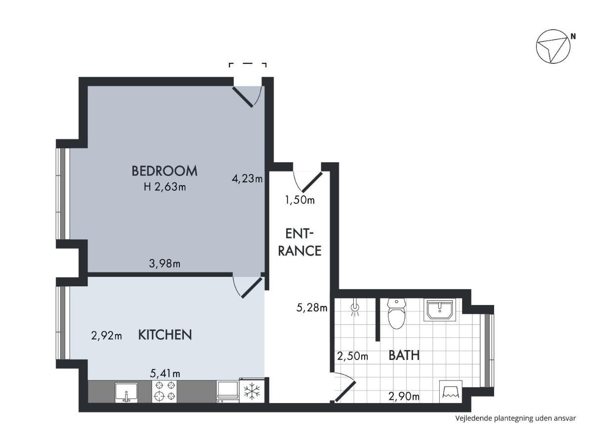 Sanders Fjord - Inviting One-Bedroom Apartment In Center Of Roskilde Ngoại thất bức ảnh